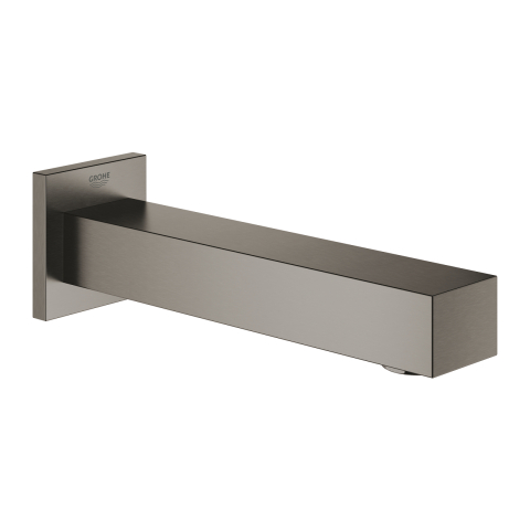 Baterii baie - Pipa cada Grohe universal Cube, montare pe perete, aerator, proiectie 170 mm, presiune minima 1.0 bar, antracit mat