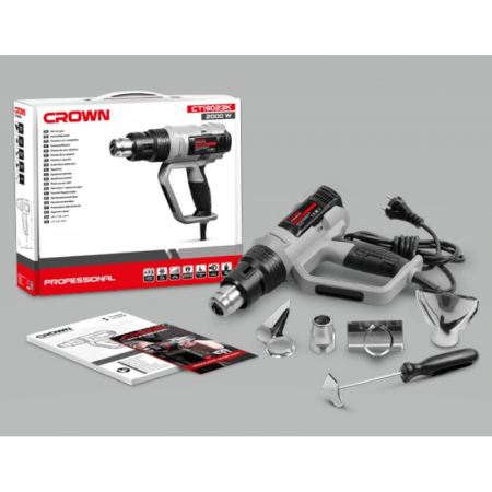 Pistol Profesional Cu Aer Cald/Rece Crown CT19023K 2000W [2]