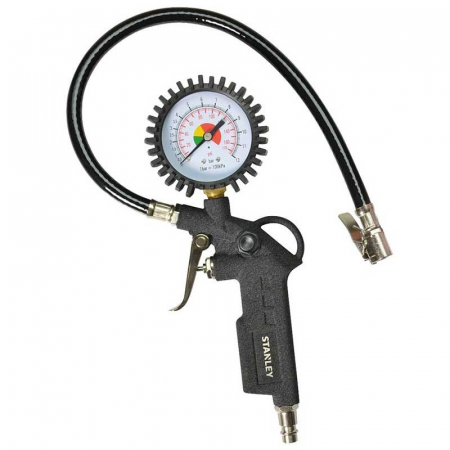 Pistoale si capsatoare - Pistol de umflat auto, cu manometru 10 Bar Stanley - 170533XSTN