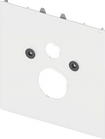 Clapete de actionare pentru vase tip WC - Placa frontala inferioara TECElux neagra pentru vas Wc standard, 430x446x16 mm