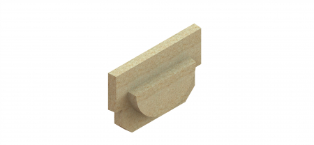Tevi, fitinguri, robineti si accesorii - Placa capat din polimerbeton seria model BASE, pentru rigola PB LN100 Hext.100 - Vodaland gama Drain