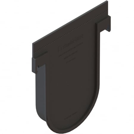 Tevi, fitinguri, robineti si accesorii - Placa capat din polipropilena model BASE, pentru rigola LN100 Hext.200 - Vodaland gama Drain