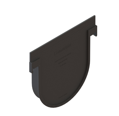 Tevi, fitinguri, robineti si accesorii - Placa capat din polipropilena model BASE, pentru rigola LN150 Hext.200 - Vodaland gama Drain