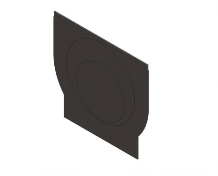 Tevi, fitinguri, robineti si accesorii - Placa capat din polipropilena model BASE, pentru rigola LN300 Hext.348 - Vodaland gama Drain