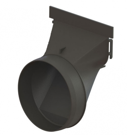 Tevi, fitinguri, robineti si accesorii - Placa capat din polipropilena model Easy 2, pentru rigola LN100 Hext.70 cu iesire orizontala D.110 - Vodaland gama Drain