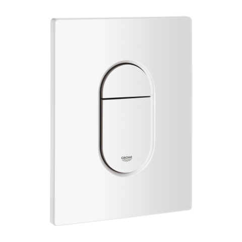 Obiecte sanitare - Placa de actionare Grohe Arena Cosmopolitan dubla actionare, ventil de evacuare pneumatic, instalare verticala, crom