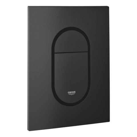 Obiecte sanitare - Placa de actionare Grohe Arena Cosmopolitan, marimea S, 130x172mm, dubla actionare, instalare verticala, compatibil cu slx, negru