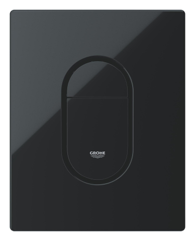 Obiecte sanitare - Placa de actionare Grohe Arena Cosmopolitan de perete placa, dubla actionare, 156 x 197 mm, verticala, pt rezervoare Rapid SL si gd 2, negru lucios