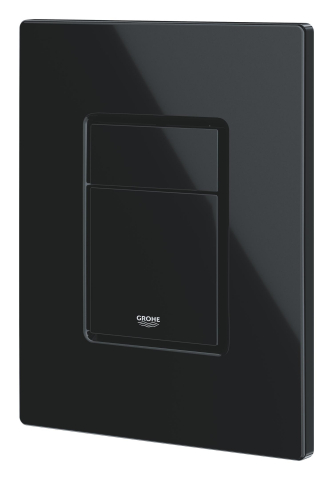 Placa de actionare Grohe even de perete placa, dubla actionare, 156 x 197 mm, verticala sau orizontala, negru lucios [5]
