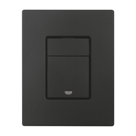 Placa de actionare Grohe even de perete placa, dubla spalare, reversibila, 156x197, verticala, suprafata anti-amprenta, negru [3]