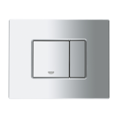 Placa de actionare Grohe Even dubla actionare, reversibila, 156 x 197 mm, crom [2]