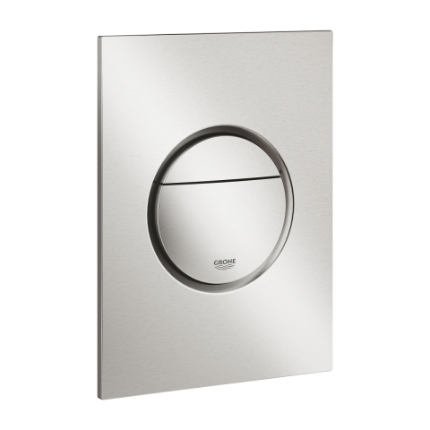 Obiecte sanitare - Placa de actionare Grohe Nova Cosmopolitan S dubla actionare, 130 x 172 mm, verticala, crom mat