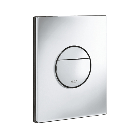 Obiecte sanitare - Placa de actionare Grohe Sail dubla actionare, verticala, 156 x 197 mm, crom