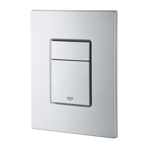 Placa de actionare Grohe Skate Cosmopolitan dubla actionare, verticala, 156 x 197 mm, anti-amprenta, crom mat [3]