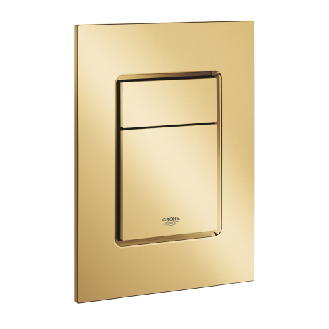 Obiecte sanitare - Placa de actionare Grohe Skate Cosmopolitan de perete placa marimea S, dubla actionare, 130 x 172 mm, verticala, auriu lucios