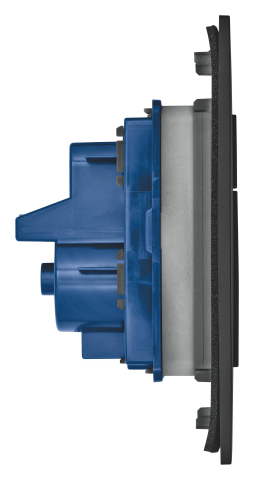 Placa de actionare Grohe Skate Cosmopolitan de perete placa marimea S, dubla actionare, 130 x 172 mm, verticala, negru [3]