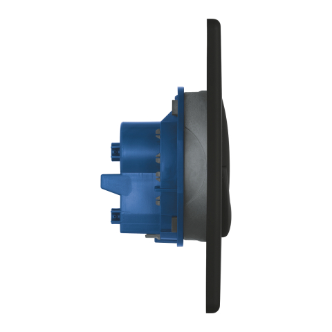 Placa de actionare Grohe Start de perete placa, dubla spalare, verticala, 156 x 197 mm, abs, negru [1]