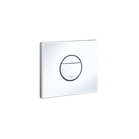 Placa de actionare WC Grohe Nova Cosmopolitan, dubla spalare, reversibila, 156 x 197 mm, alb [1]