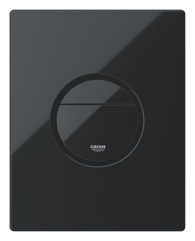 Placa de actionare WC Grohe Nova Cosmopolitan, dubla spalare, reversibila, 156 x 197 mm, negru [0]