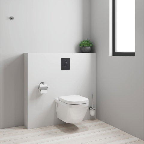 Placa de actionare WC Grohe Nova Cosmopolitan, dubla spalare, reversibila, 156 x 197 mm, negru [5]