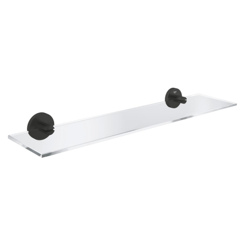 Obiecte sanitare - Polita oglinda Grohe Start shelf 530 mm, montare pe perete, fixare ascunsa, 530 mm, sticla/, negru