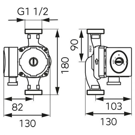 Pompa circulatie clasa A Ferro GPA II 25-40 180 [2]