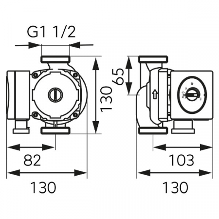 Pompa circulatie clasa A Ferro GPA II 25-4 130 [2]