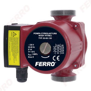Echipamente de incalzire si producere ACM - Pompa circulatie pentru apa potabila FERRO 25-60 130