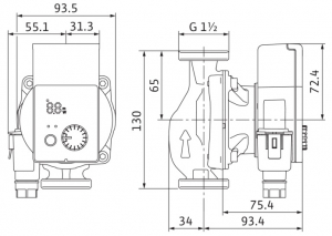 Pompa circulatie Wilo Yonos Pico 25/1-6 ax 130 mm [1]