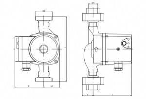 Pompa de circulatie, 50 W, NMT PLUS 15/60-130, IMP PUMPS [2]