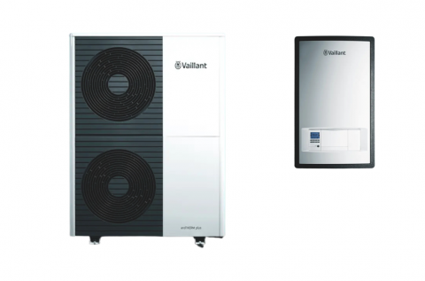 Pompe de caldura Aer-Apa - Pompa de caldura aer apa monobloc R290 10 kw trifazata Vaillant aroTherm plus cu statie hidraulica