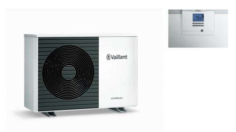 Pompe de caldura Aer-Apa - Pompa de caldura aer apa monobloc R290 7 kw monofazata Vaillant aroTherm plus cu automatizare VWZAI