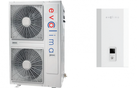 Pompe de caldura Aer-Apa - Pompa de caldura aer-apa split cu productie de apa calda, monofazata, R32 12 kw Evoclima EHP 12 S 1