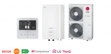 Pompa de caldura aer-apa tip split 16 kw trifazata R410A LG model Therma V Hydro Box [2]