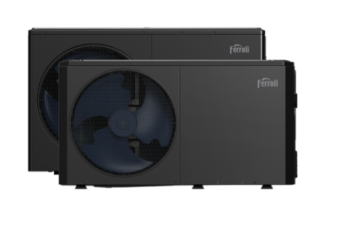 Pompa de caldura reversibila aer-apa monobloc Ferroli OMNIA LIFE M 10 KW compresor inverter DC, agent frigorific R290 [3]