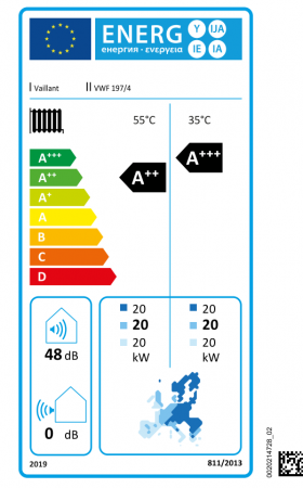 Pompa de caldura sol-apa, 20 kW, VAILLANT VWF 197/4 flexoTHERM Exclusive [2]