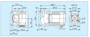 Pompa de circulatie electronica de inalta eficienta pentru instalatii de incalzire, Biral model ModulA 40-10 220 RED, echipata cu izolatie [3]