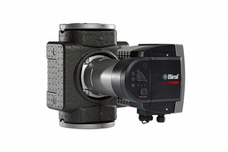 Echipamente de incalzire si producere ACM - Pompa de circulatie electronica de inalta eficienta pentru instalatii de incalzire, Biral model ModulA 32F-12 220 RED, echipata cu izolatie