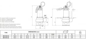 Pompa submersibila de drenaj, 1.35 Kw, debit 600 l/min, 11 mCA, Foras DB 100 G [2]