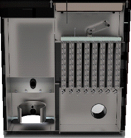 Cazan pe peleti cu autoreglare continua, Thermica Byodom model Carpatino 25 - 22,7 kw [4]