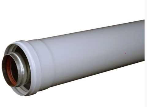 Accesorii centrale - Prelungire evacuare gaze arse, 0.5 m, 60/100, Fe/Al, Regulus