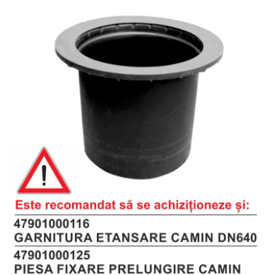 Tevi, fitinguri, robineti si accesorii - PRELUNGIRE L=600mm PENTRU CAMIN VIZITARE PEHD - VALROM GAMA KompactKIT
