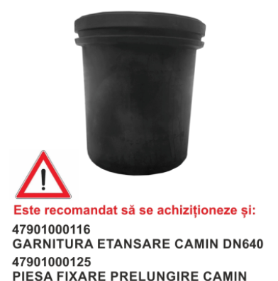 Tevi, fitinguri, robineti si accesorii - PRELUNGIRE L=600mm PENTRU STATIE EPURARE SI REZ.5000L - VALROM GAMA aquaClean