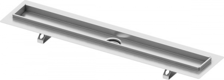 Rigole TECEdrainline - Canal dus TECEDrainline inox cu flansa si banda izolare SEAL SISTEM 700 mm