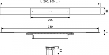 Profil de dus TECEdrainprofile 1200 mm Gold Opentruic periat [1]