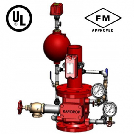 Aparate de control si semnalizare - Aparat de control si semnalizare (ACS) flansat, DN 80, pentru instalatia de sprinklere, Rapidrop