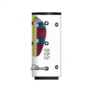 Echipamente de incalzire si producere ACM - Puffer cu producere A.C.M, 800 litri, cu 2 serpentine auxiliare, Elbi CQT 800