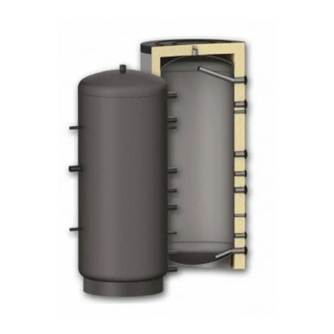 Producere apa calda menajera - Puffer/Rezervor acumulare KOPH, fara serpentina, capacitate 1000 l, cu izolatie de 10 cm, presiune de lucru 3 bar
