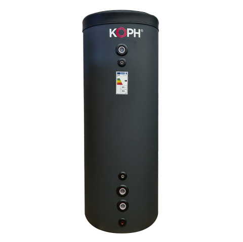 Producere apa calda menajera - Puffer/Rezervor acumulare KOPH VTA4 ECONOM, clasa energetica B, capacitate 500 l, cu izolatie din PS/ABS, grosime tabla 3 mm, fara serpentina