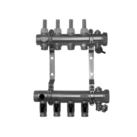 Incalzire - Distribuitor/colector industrial cu profil rotund 5/4" Purmo 10 circuite